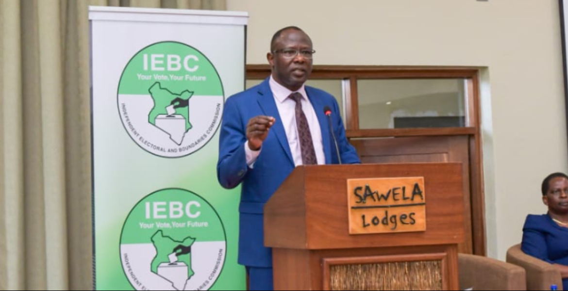 IEBC Chair Erastus Ethekon IEBC Launches Iris Recognition Technology