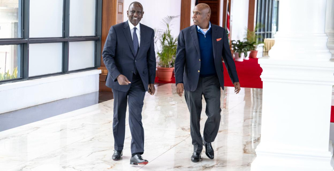 President William and Kanu National Chairman Gideon Moi Gideon Moi Expected to Receive Cabinet Appointment in Major Reshuffle